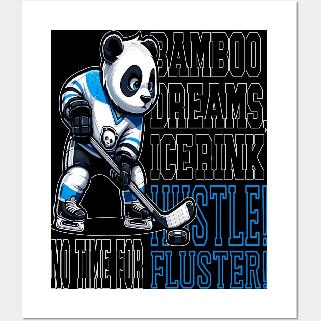 Panda Puck Playmaker Wall Art by maknatess